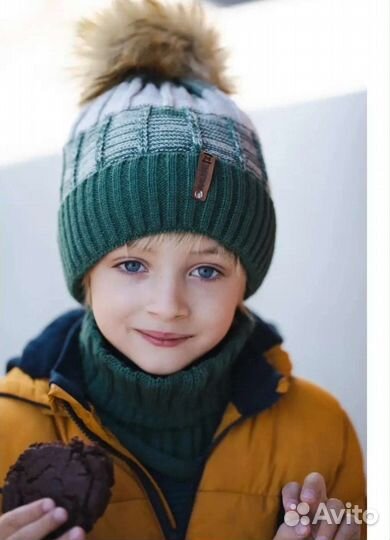 Комплект шапка и снуд. Новое, 4 цвета