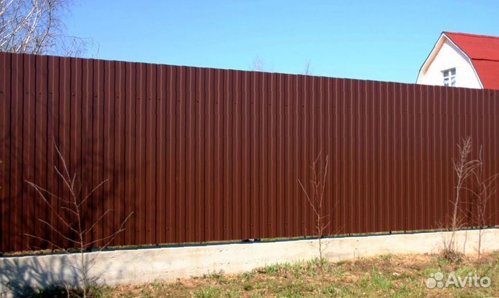 Забор из профнастила