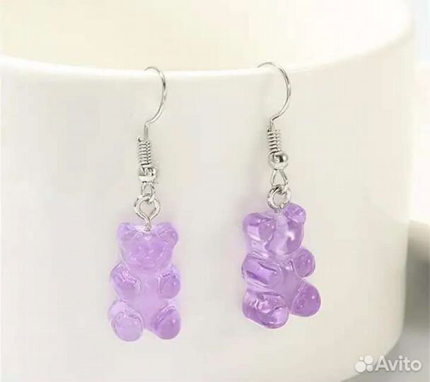 Серьги мармеладные мишки