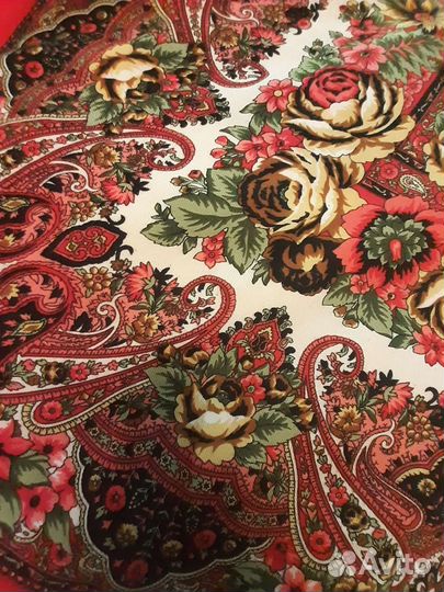 Русская народная шаль 115х115см