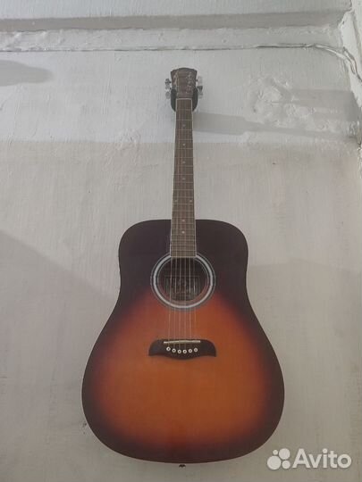 Акустическая гитара + чехол+кронште