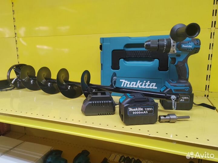 Шуруповерт для ледобура Makita + Шнек на 150см