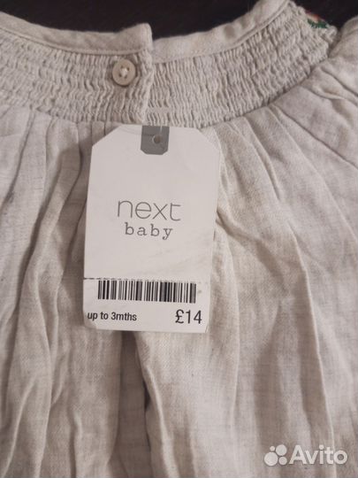 Платье для девочки 62 68 размера next Baby