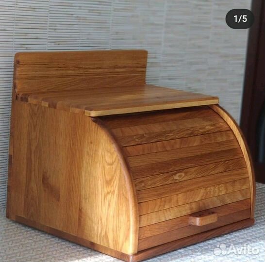 Хлебница из дуба