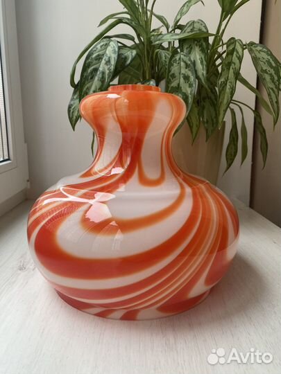 Плафон абажур двухслойное стекло винтаж СССР