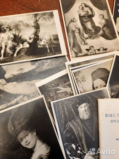 Набор фотооткрыток Дрезденская галлерея 1955г