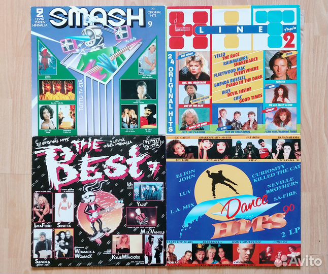 Сборники хитов 80х на виниле - 17, 4х2LP