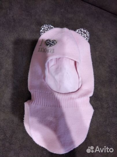 Шапка шлем для девочки