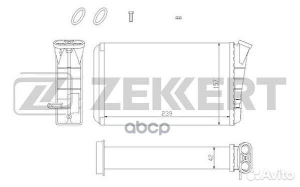 Радиатор отоп. zekkert Opel Omega B 94- MK5028