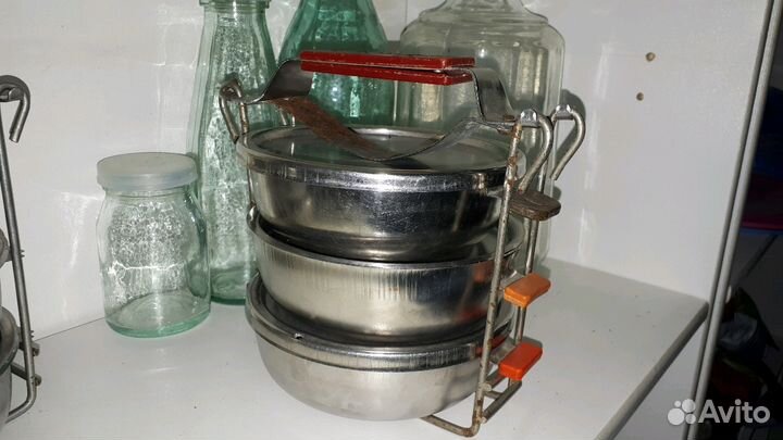 Переносной набор, миски из нержавейки