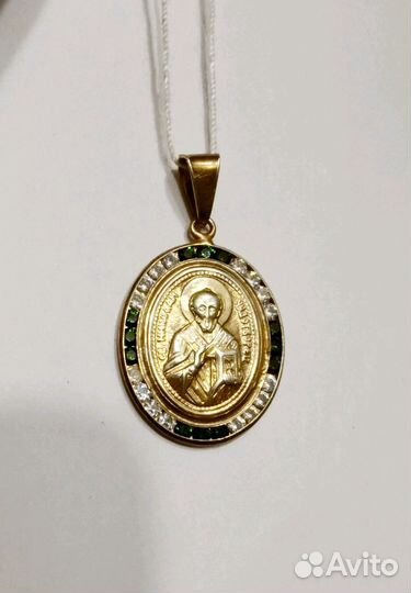 Серебряный подвес Николай Чудотворец