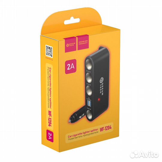 Разветвитель прикуривателя Dream WF-1204 2USB 4 А