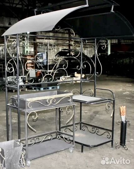 Беседка с мангалом