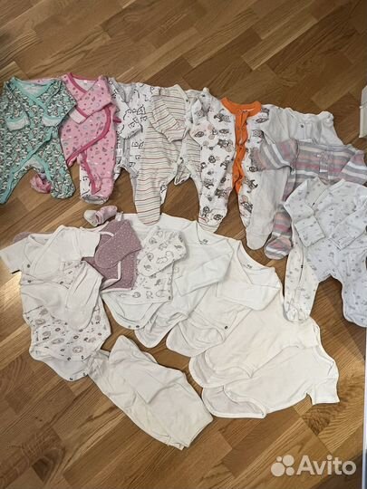 Вещи (7кг) пакетом на девочку 56-74