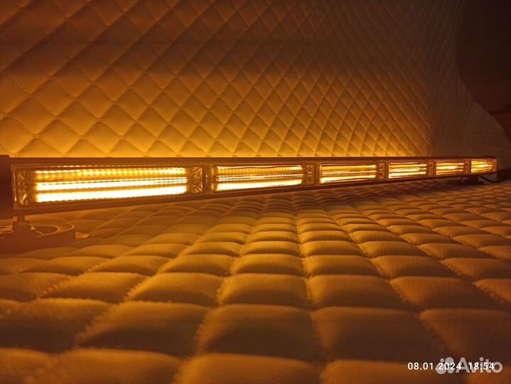 Мигалка желтая 90 см 12-24V 6/6 секций