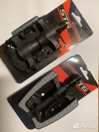 Комплект велосипедных втулок Shimano, педали