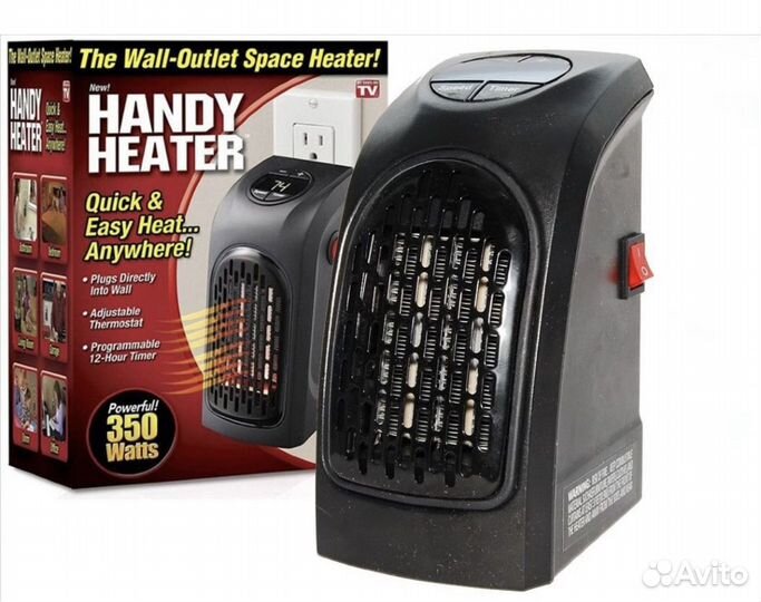 Мини обогреватель с пультом в розетку
