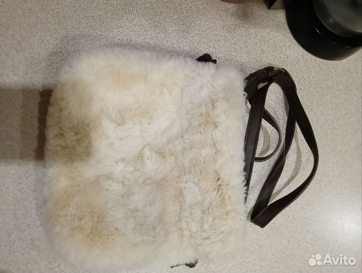 Меховая сумка zara