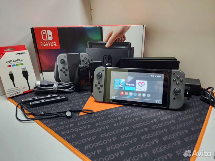Nintendo switch rev 1 прошитая 128Gb + Игры
