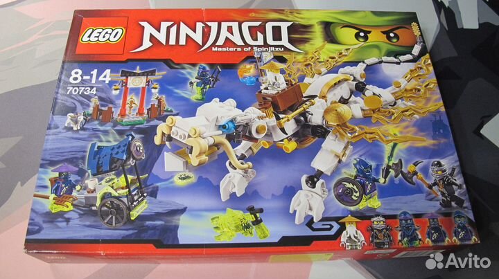 Новый Lego Ninjago 70734 Дракон Сэнсея Ву