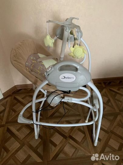 Детские электрокачели-шезлонг Jetem Flappy 2в1