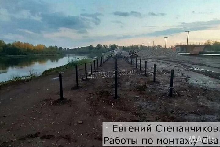 Винтовые сваи с установкой