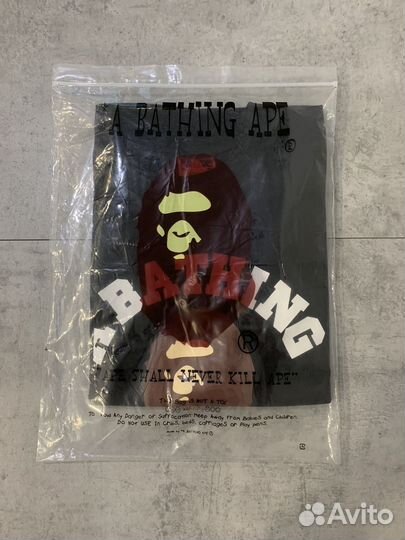 Футболка bape college tee черная