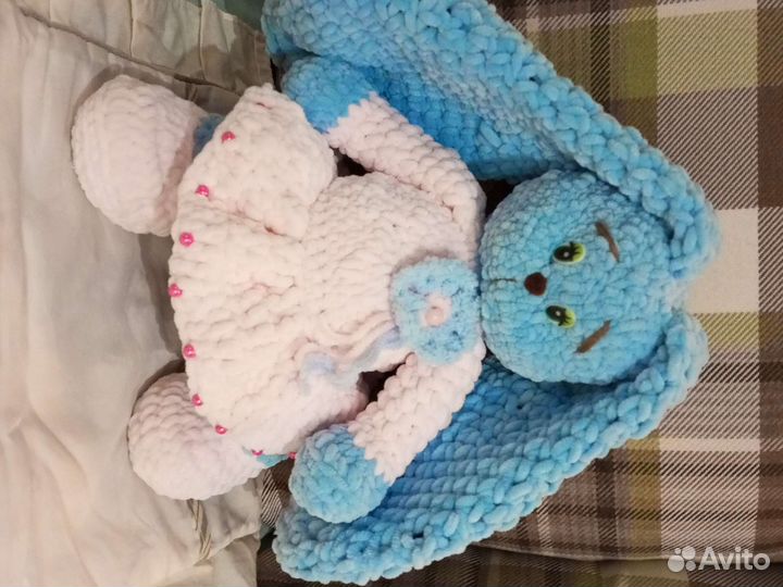 Мягкая игрушка заяц ручная работа