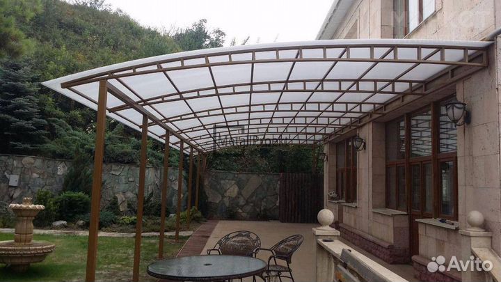 Навесы для автомобиля. Автонавес. Козырьки навесы