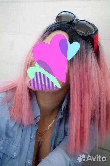 Парик розовый новый прокат продажа