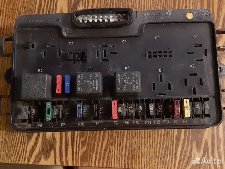 Блок предохранителей ваз 2109