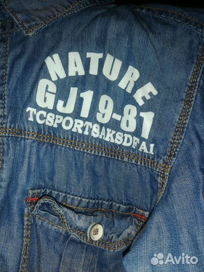 Рубашка джинсовая тонкая