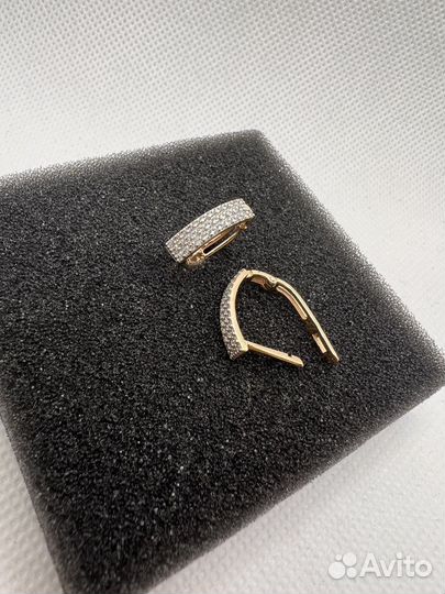 Серьги золотые 585-583 проба