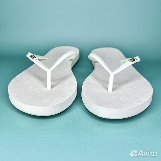 Сланцы Roxy 38-39 вьетнамки белые шлепанцы