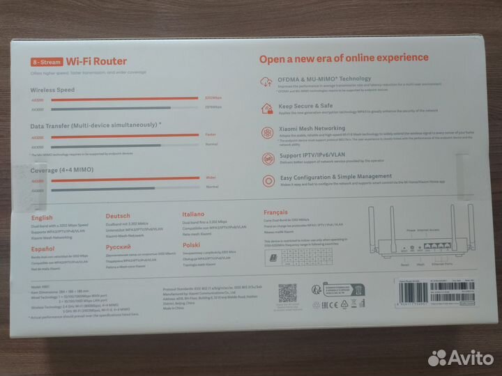 Wi-Fi Xiaomi Router AX3200