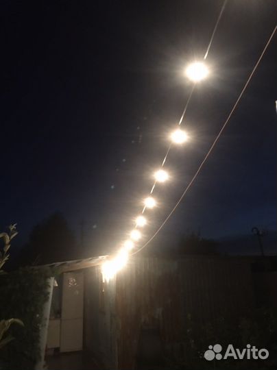 Гирлянда уличная с лампочками 3 метра