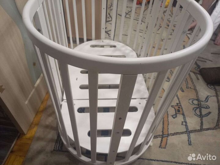 Детская кроватка круглая бу