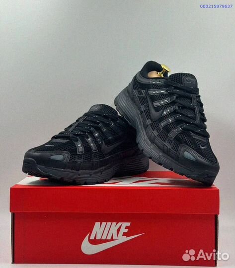 Элегантные черные кроссовки Nike P-6000