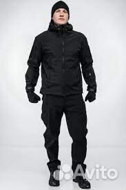 Тактический костюм softshell Черный