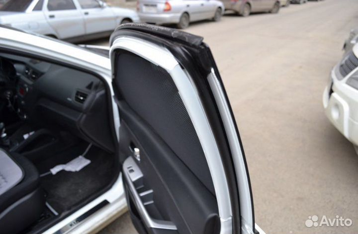 Каркасные шторки на Солярис 2