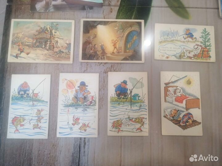 Открытки мультфильмы, сказки. Цена за все