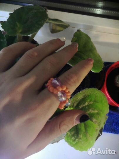 Кольцо из бисера