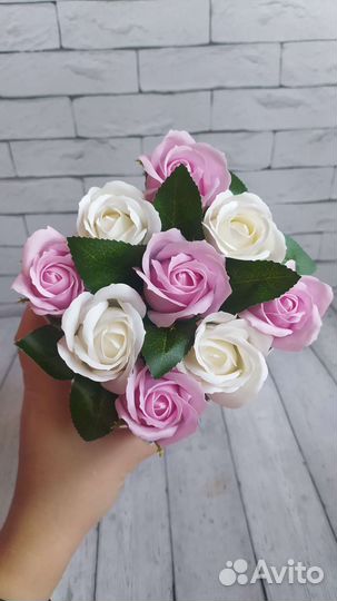 Букет из мыльных роз
