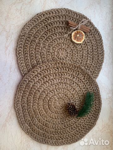 Салфетки сервировочные из джута