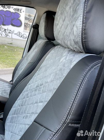 Чехлы для Лада Гранта 2018г. с Алькантарой