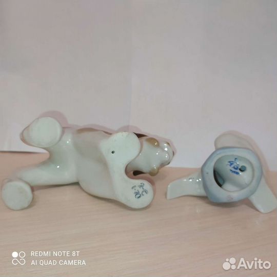 Статуэтки Рысь Голуби Полонский завод СССР