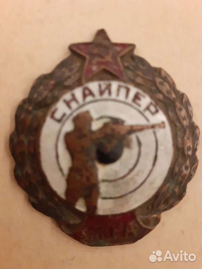 Знак снайпер ркка нагрудный / оригинал