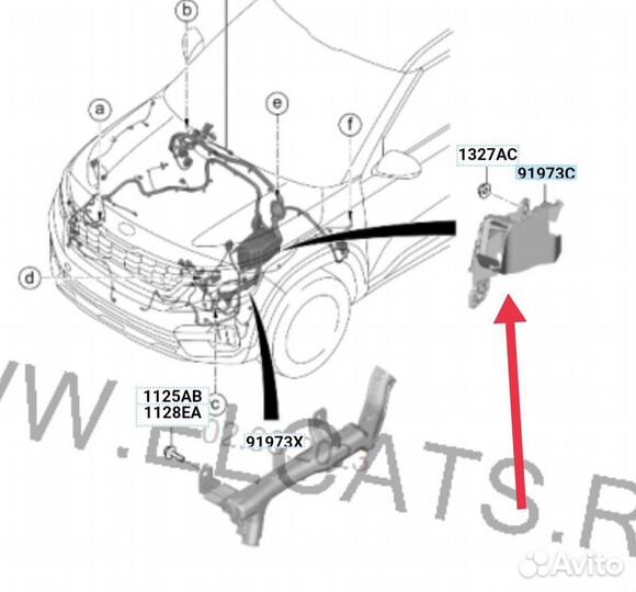 Защитный кожух проводки KIA seltos