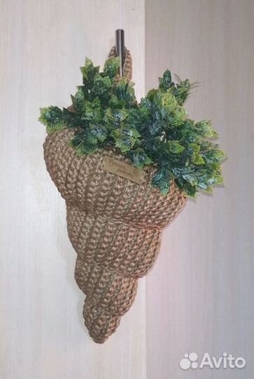 Корзина (органайзер) Ракушка из джута