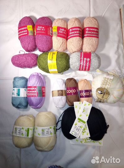 Пряжа хлопок для ручного вязания